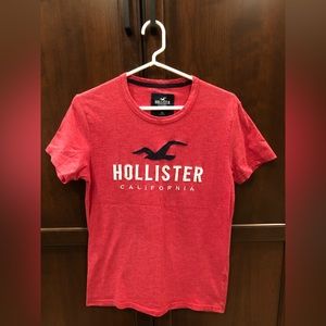 Hollister red logo shirt